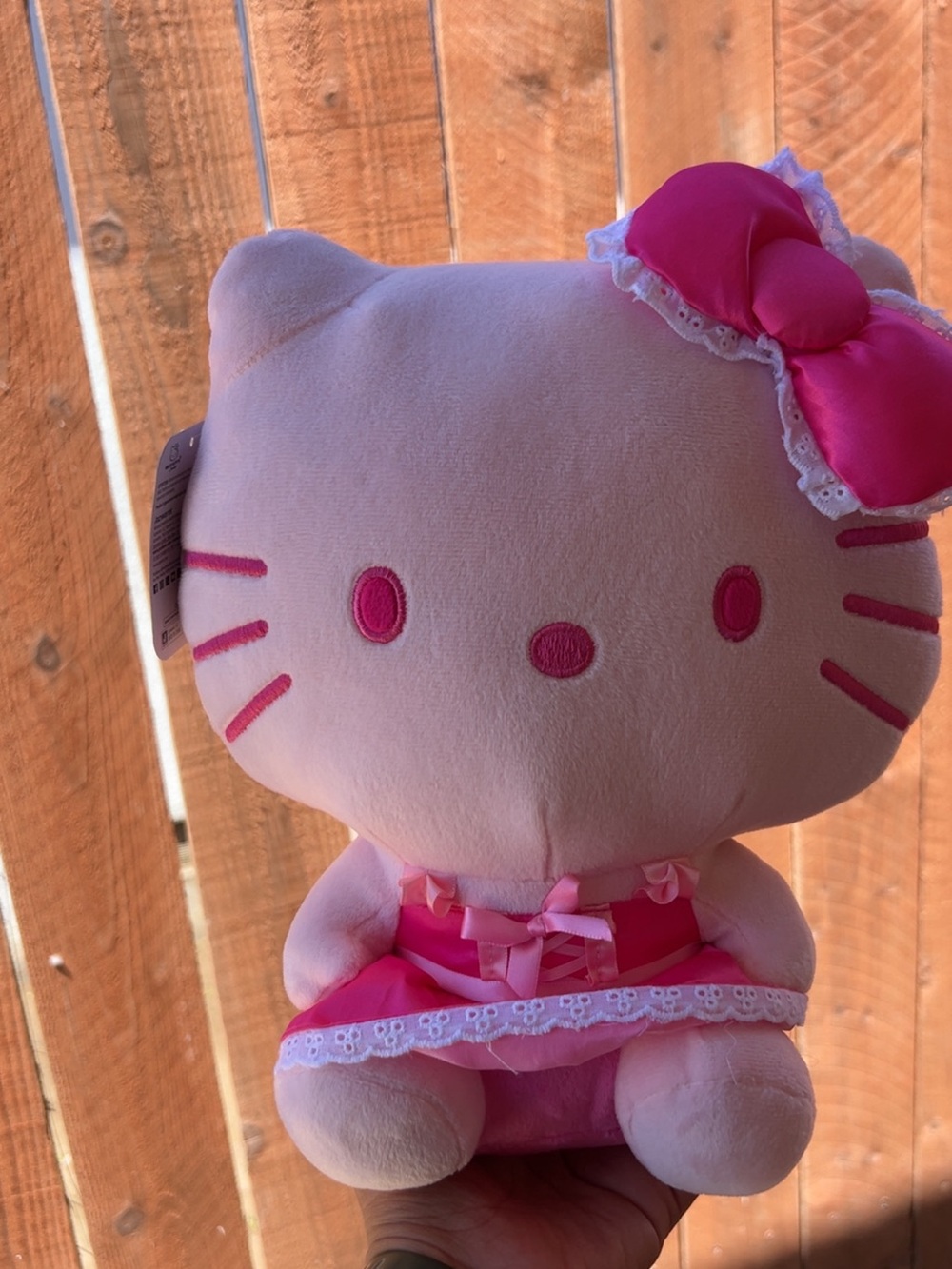 Hello Kitty Pink Plush Doll with Satin Bow